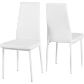 Abbey Dining Chair (X2 Per Box) White Pu